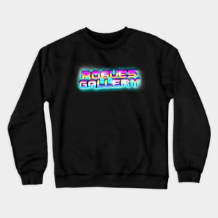 ROGUES GALLERY 80s Text Effects 4 Crewneck Sweatshirt